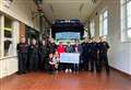 Banff Fire Station presents festive collection donations to charities