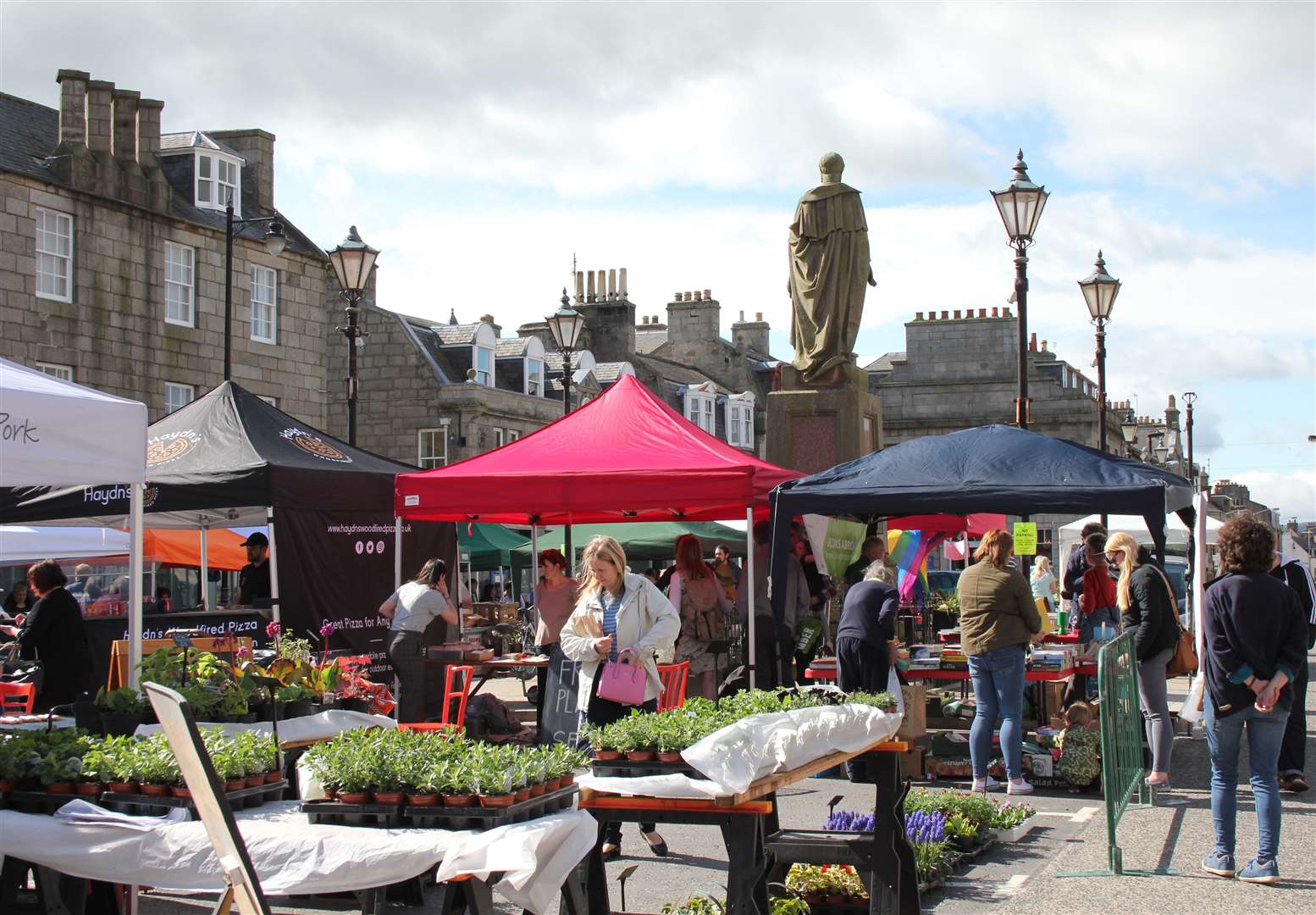 The centre of Huntly will be packed with stalls this Saturday.