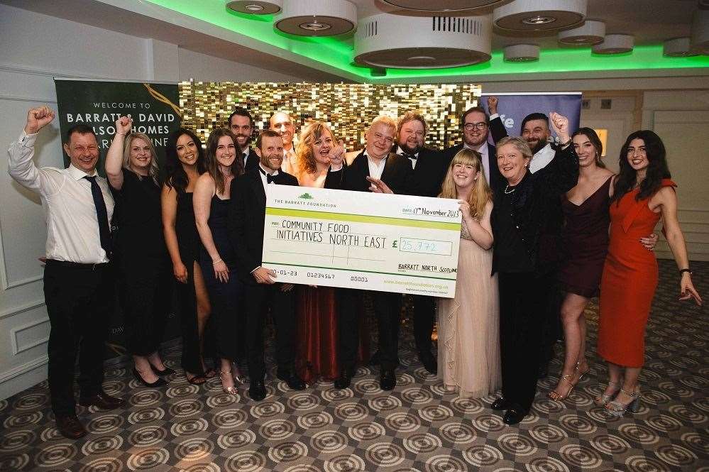 The charity ball raised £25,772 for Community Food Initiatives North East.