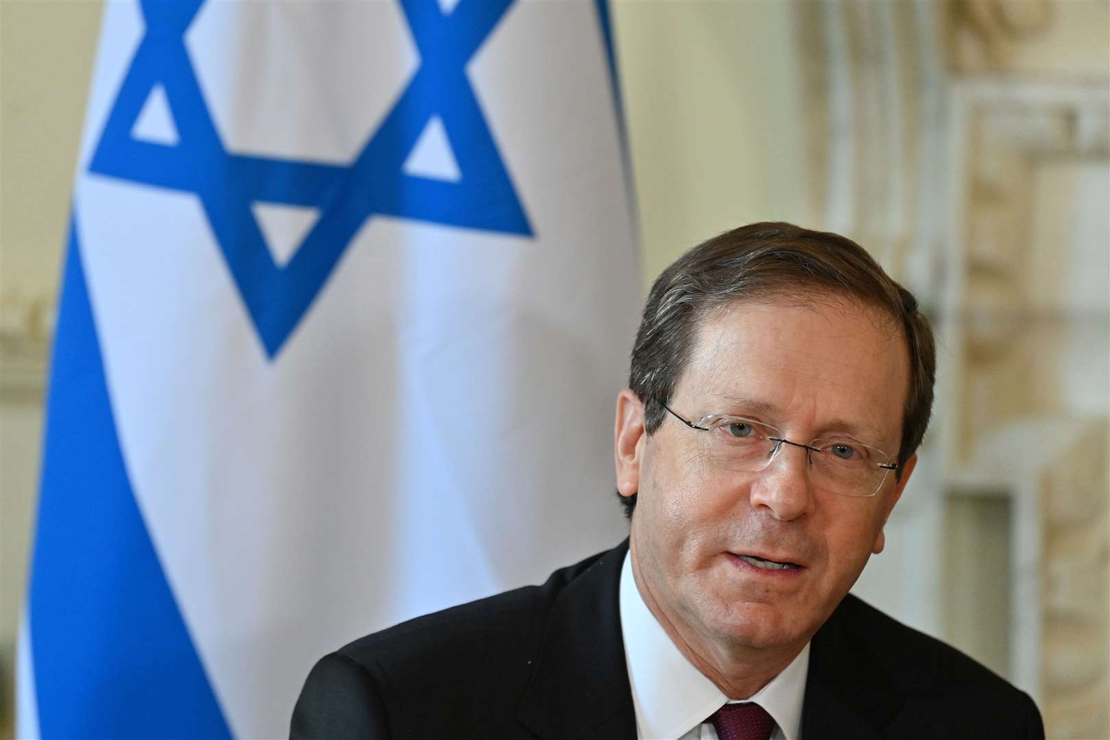 The President of Israel, Isaac Herzog had a phone conversation with Simon Harris on Friday (Justin Tallis/PA)