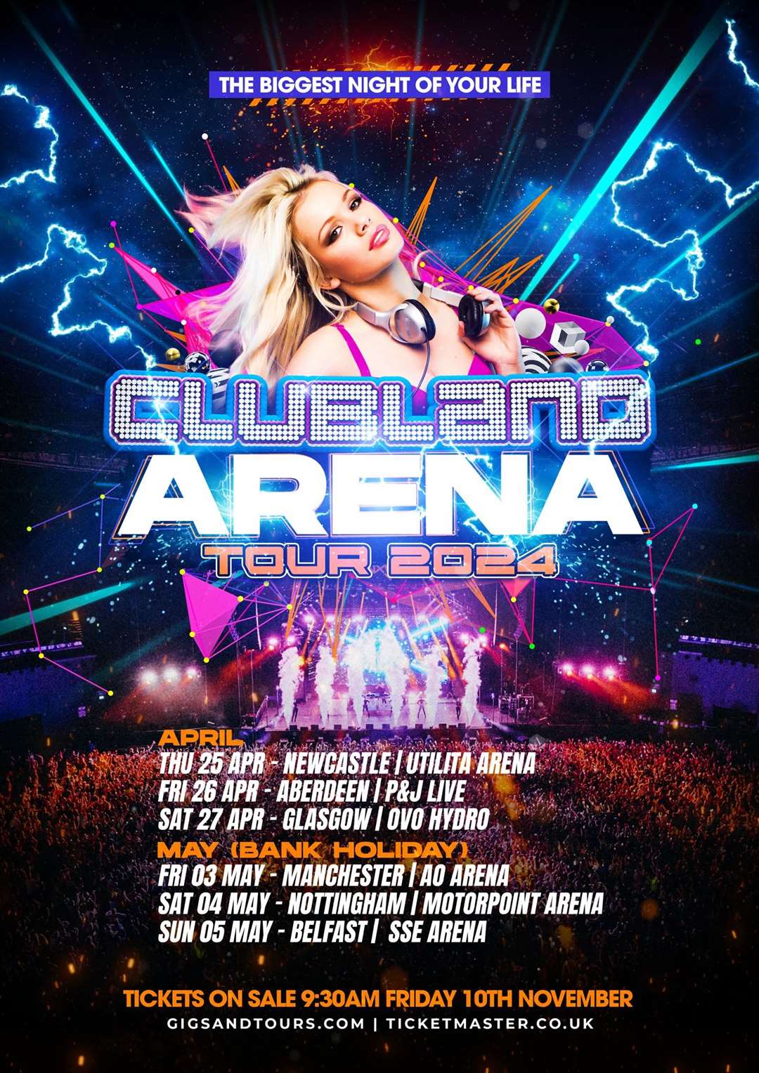 Clubland Arena tour