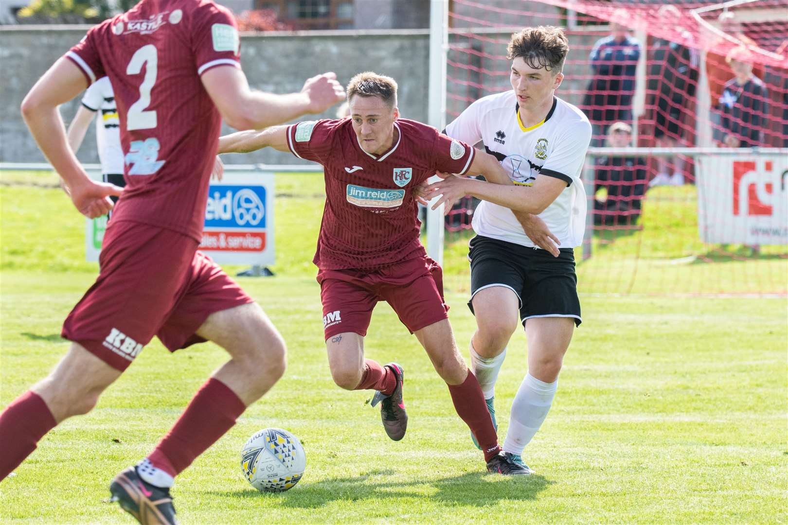 Gavin Elphinstone scored in Keith's 2-1 defeat at home to Inverurie. Picture: Daniel Forsyth..