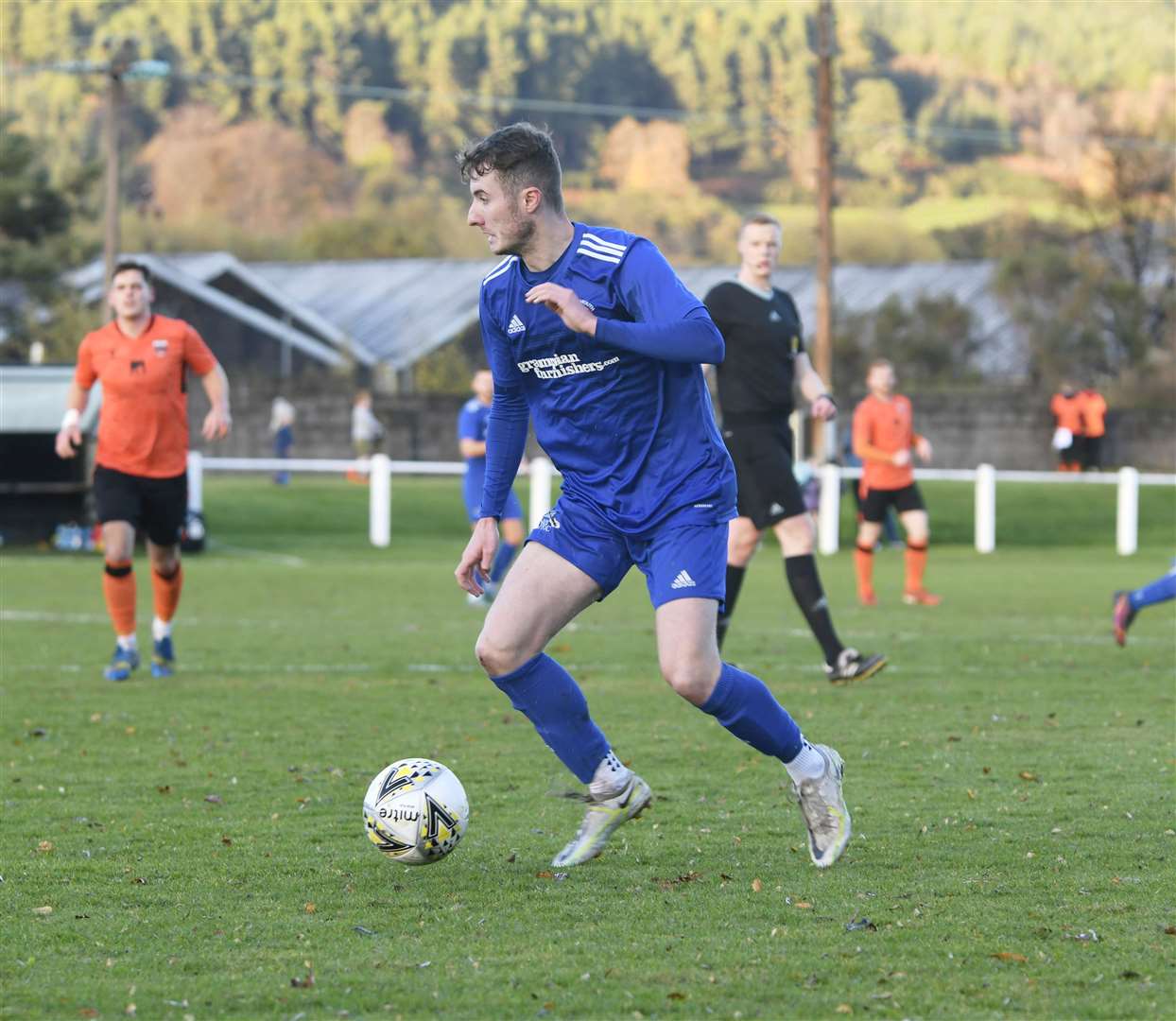 Lossiemouth's midfielder Ross Morrison. Picture: Beth Taylor