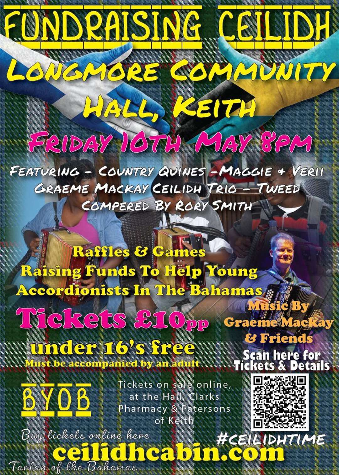 A poster for the fundraising ceilidh on May 10 in Keith.
