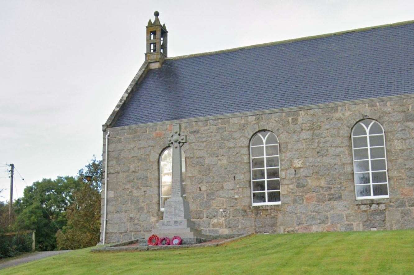 The war memorial outside Cluny Church will be moved as the property and the land it sits on are up for sale.