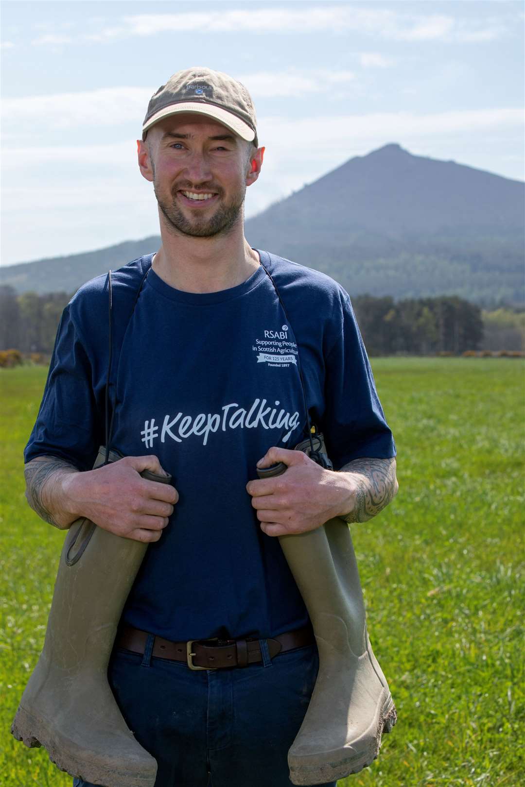 Duncan McLellan will tackle Bennachie a total of 17 time in his wellies - the same height as Everest.