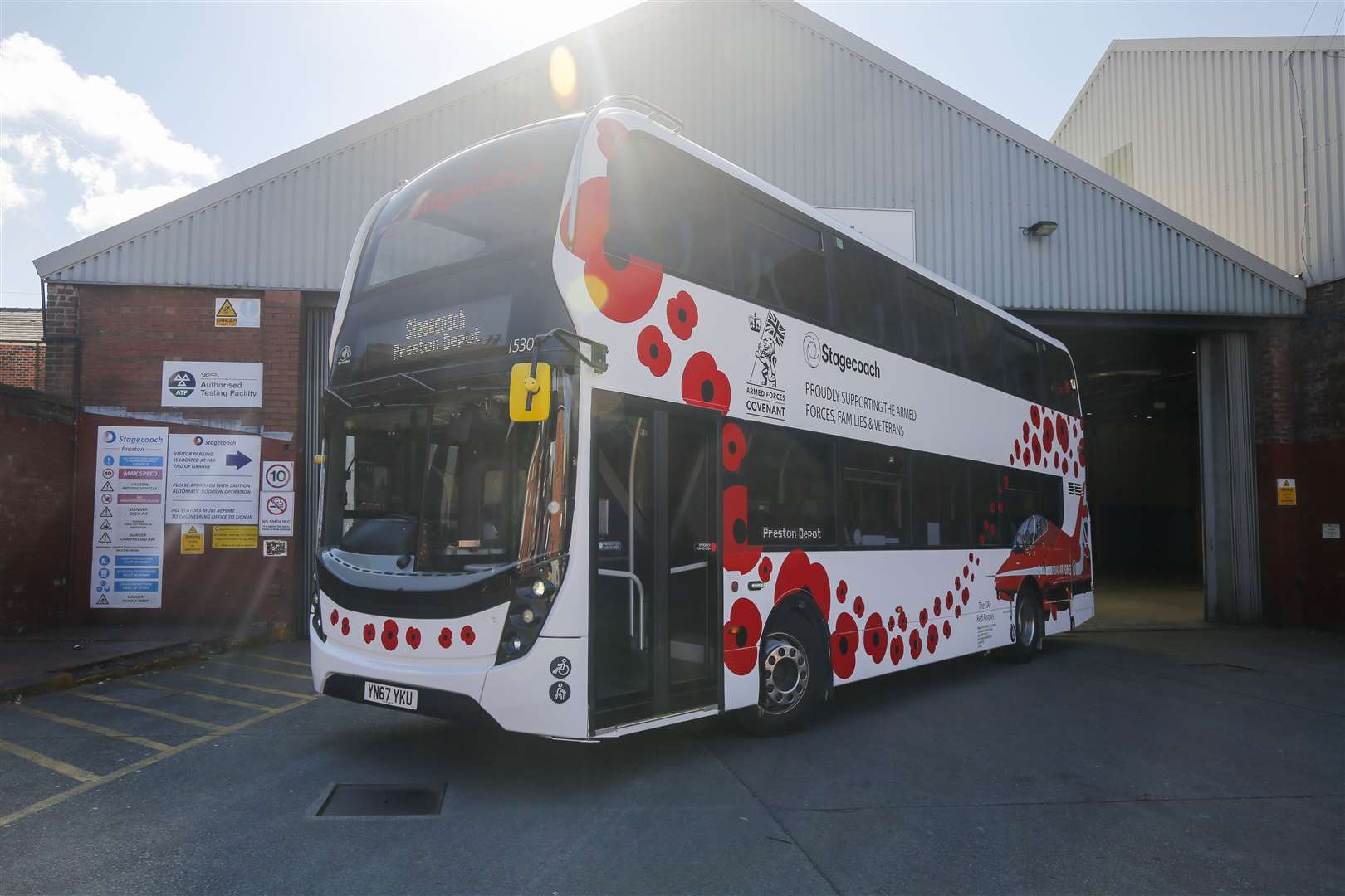 Stagecoach recently revealed a new liveried Armed Forces Covenant poppy bus.