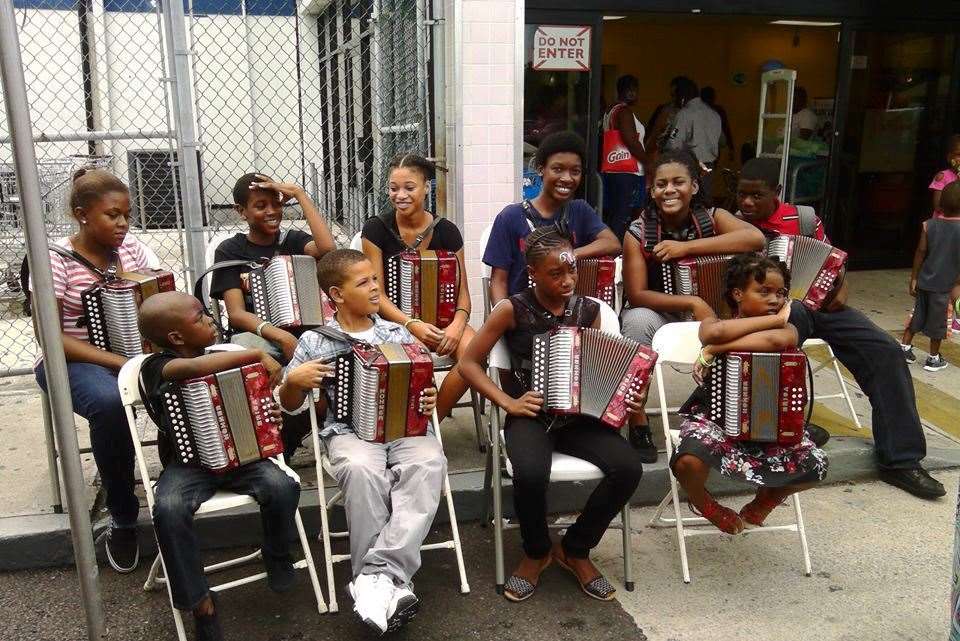 Young musicians in Nassau.